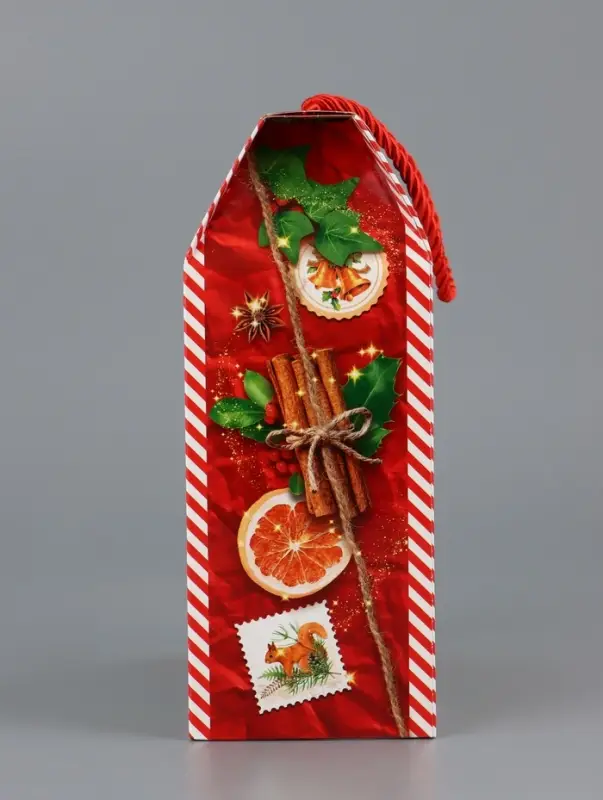 Коробка подарочная складная Коробка подарочная складная "Изумрудный винтаж" 16 х 8 х 20 см