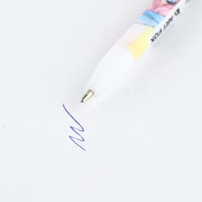 Ручка шариковая синяя паста 0.5 мм с колпачком «Кавай» пластик Ручка шариковая синяя паста 0.5 мм с колпачком «Кавай» пластик