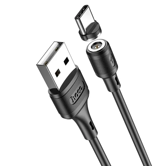 Кабель Hoco X52, Type-C - USB, магнитный, 3 А, 1 м, чёрный