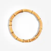 Ручки для сумки, 2 шт., бамбук, d=15/17 см, толщина 0.8 см