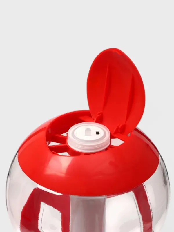 Башня пивная &laquo;Шар&raquo;, колба 3 л, ёмкость для льда, подсветка, пластик, красная