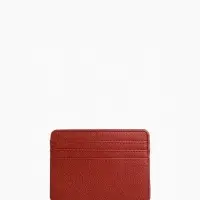 Картхолдер, на 4 карты, с окошком, красный