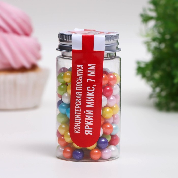 Посыпка кондитерская &laquo;Яркий микс&raquo;, 7 мм, 50 г