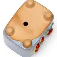 Декоративный горшок для цветов &laquo;Вишни&raquo;, 9&times;7&times;8 см, керамический, Greengo