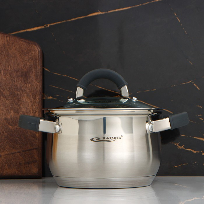 Кастрюля «Ирида», 1.9 л, d=16 см, капсульное дно, индукция Кастрюля «Ирида», 1.9 л, d=16 см, капсульное дно, индукция