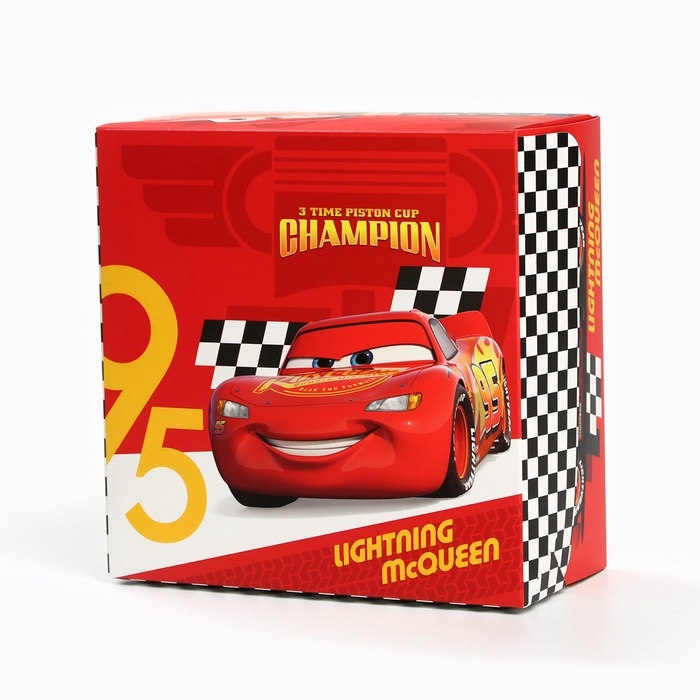 Коробка подарочная складная с 3Д «Чемпион», Тачки, 15 х 15 х 7 см