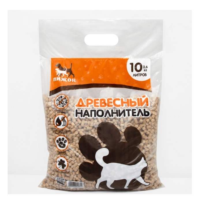 Наполнитель древесный Наполнитель древесный "Пижон" 10л