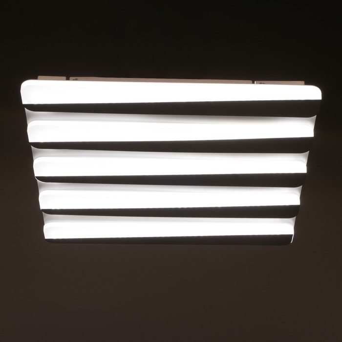 Люстра с ПДУ 1503/5 LED 196Вт 3000-6000К диммер белый 50х50х6,5 см BayerLux