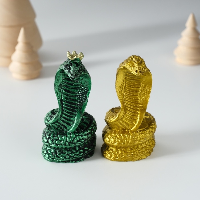 Сувенир полистоун Сувенир полистоун "Королевская кобра" МИКС 4х3,5х7,5 см