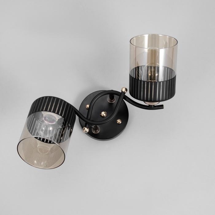 Люстра Люстра "Галион" 2хЕ27 40Вт черно-золотой 48х26 см