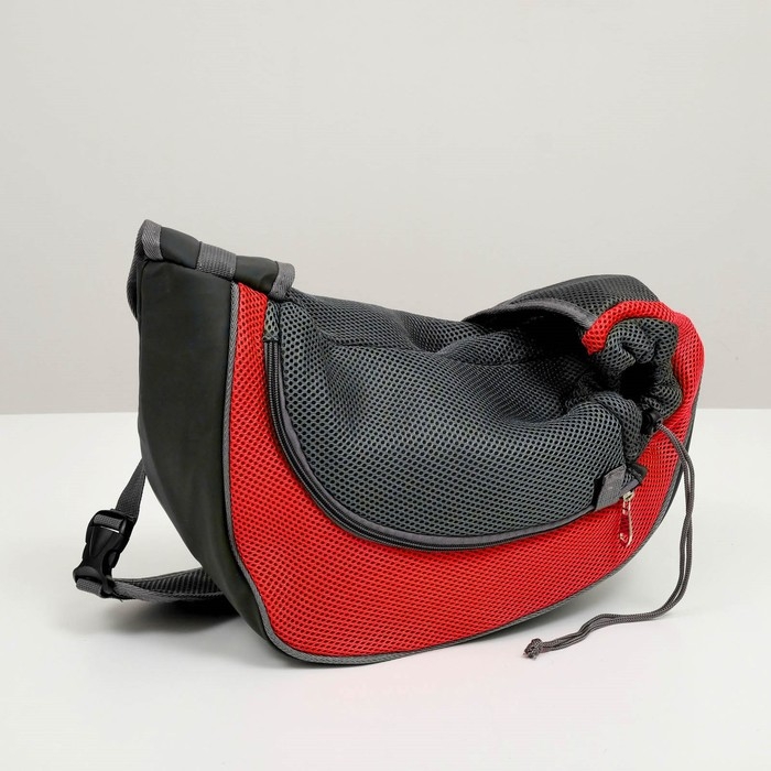 Сумка-переноска Сумка-переноска "Слинг" для животных, 37 х 20 см, красная