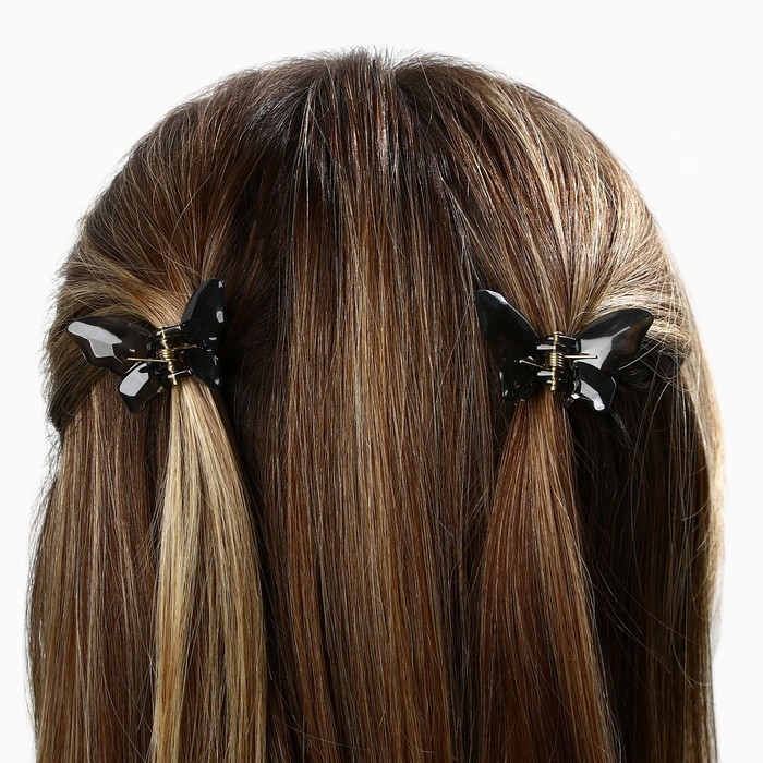 Краб для волос в форме бабочек «Dream», 2 шт., 4 х 3 х 2.5 см Краб для волос в форме бабочек «Dream», 2 шт., 4 х 3 х 2.5 см