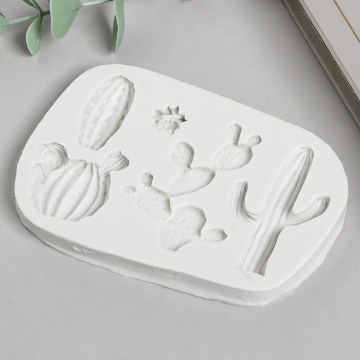 Молд силикон Молд силикон "Кактусы" 5 предметов 1х8х11,2 см