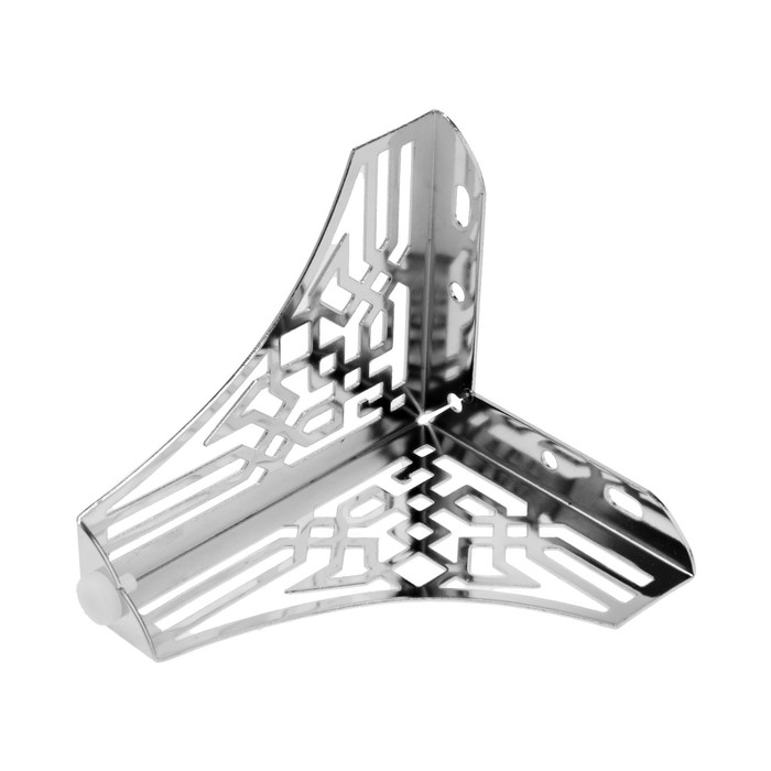 Опора мебельная CAPPIO резная OP01, h=130 мм.10,5*10,5, цвет хром Опора мебельная CAPPIO резная OP01, h=130 мм.10,5*10,5, цвет хром