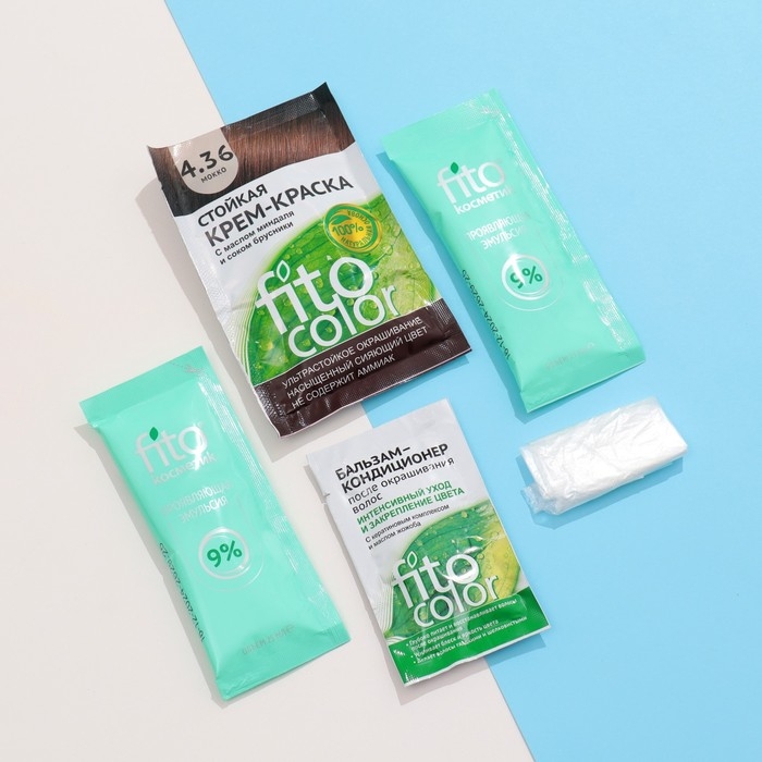 Стойкая крем-краска для волос Fitocolor, тон мокко, 115 мл Стойкая крем-краска для волос Fitocolor, тон мокко, 115 мл