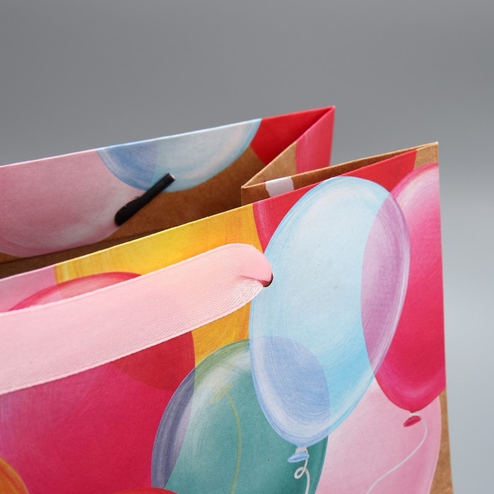 Пакет подарочный крафтовый вертикальный, упаковка, «HB to you», ML 23 х 27 х 11.5 см