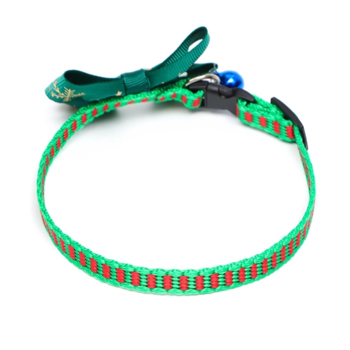 Ошейник Ошейник "Зима", 30 х 1 см, капрон, зелёный