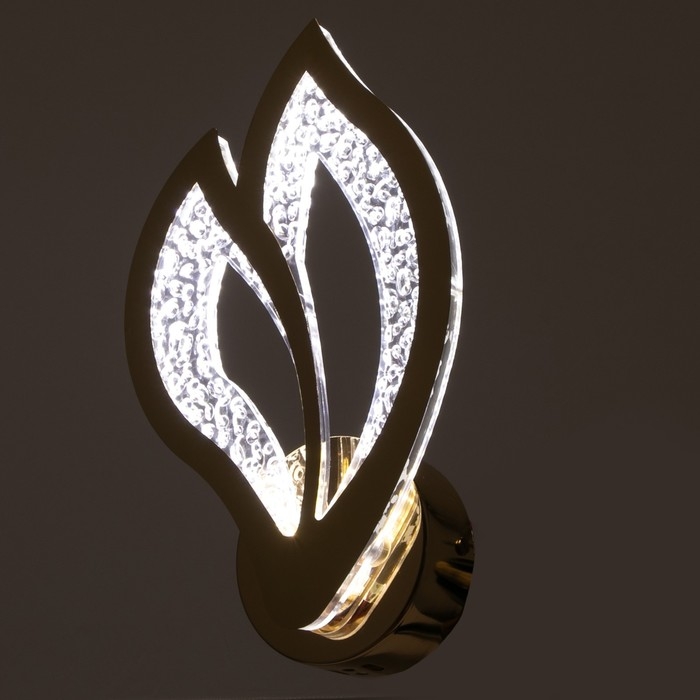 Бра 1830/1GD LED 24Вт 4000К хромированное золото 17х7,5х28 см