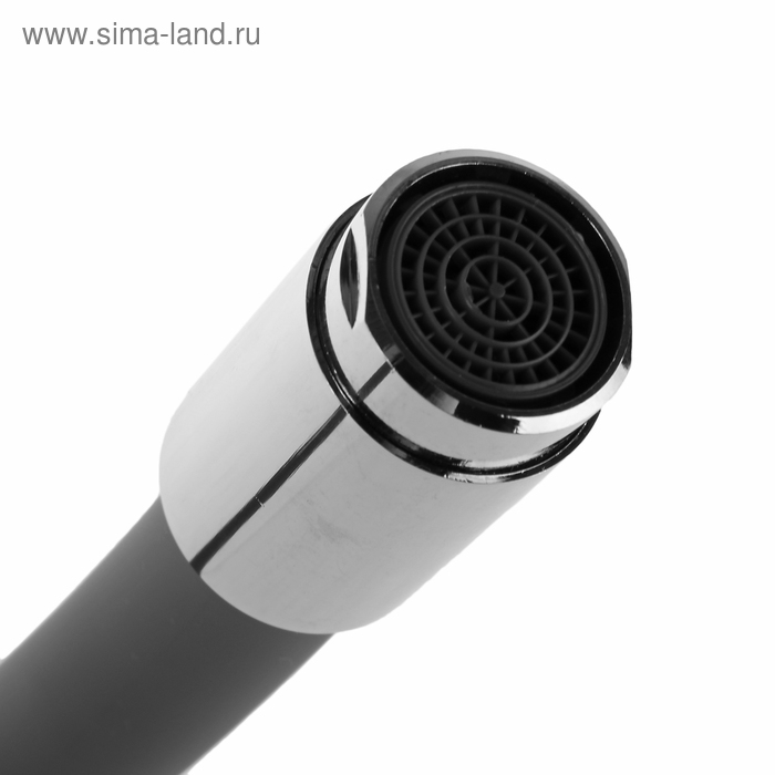 Смеситель для кухни Accoona A9890T, однорычажный, с силиконовым изливом, серый/хром Смеситель для кухни Accoona A9890T, однорычажный, с силиконовым изливом, серый/хром