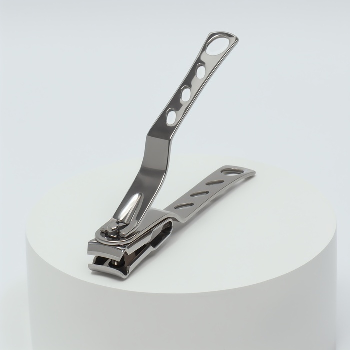 Кусачки - книпсер педикюрные, 9,5 см, с подвижными лезвиями, цвет серебристый Кусачки - книпсер педикюрные, 9,5 см, с подвижными лезвиями, цвет серебристый