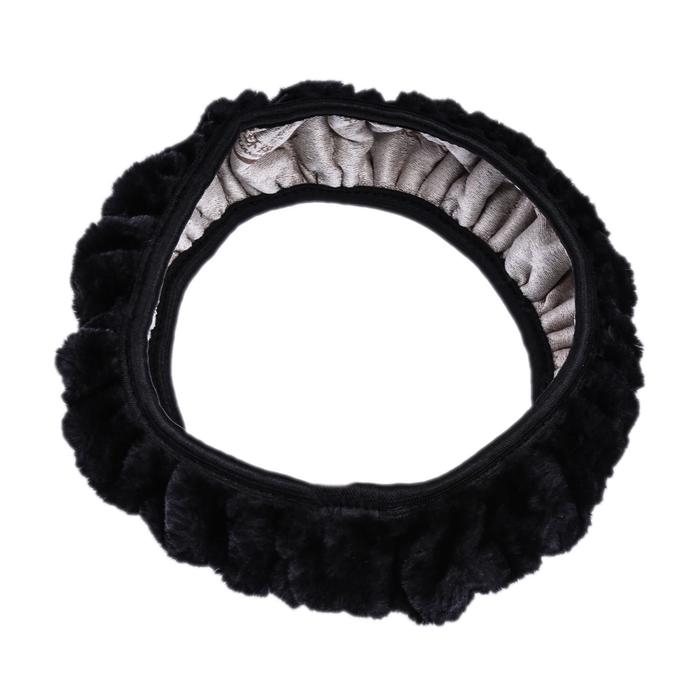 Оплетка на руль TORSO, меховая, мультиразмерная, черный Оплетка на руль TORSO, меховая, мультиразмерная, черный