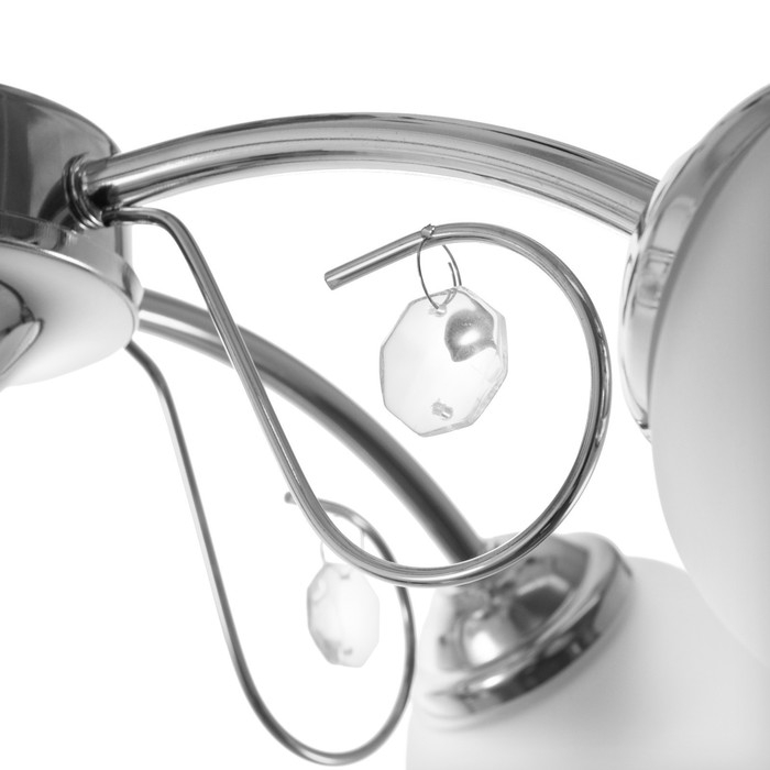 Люстра 2027/5 E27 60Вт хром 55х55х25 см BayerLux