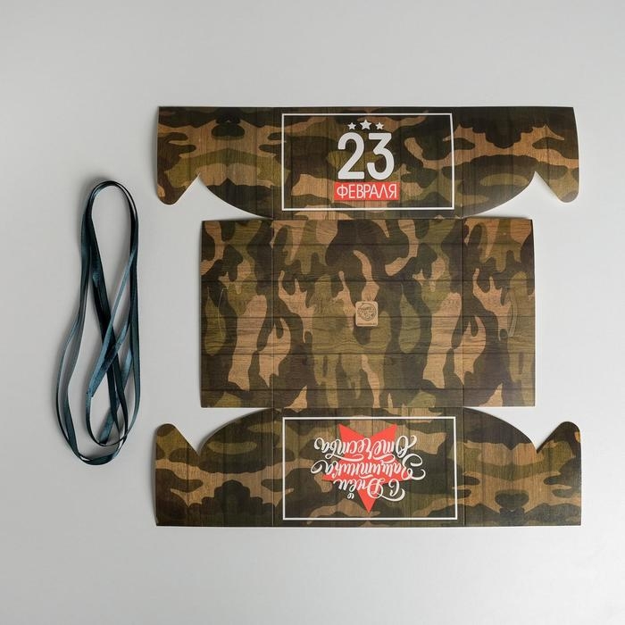 Коробка для капкейков, кондитерская упаковка, 4 ячейки «23 Февраля», 16 х 16 х 10 см Коробка для капкейков, кондитерская упаковка, 4 ячейки «23 Февраля», 16 х 16 х 10 см