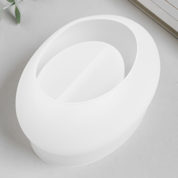 Молд силикон Молд силикон "Подсвечник овал" 14,5х6,9 см