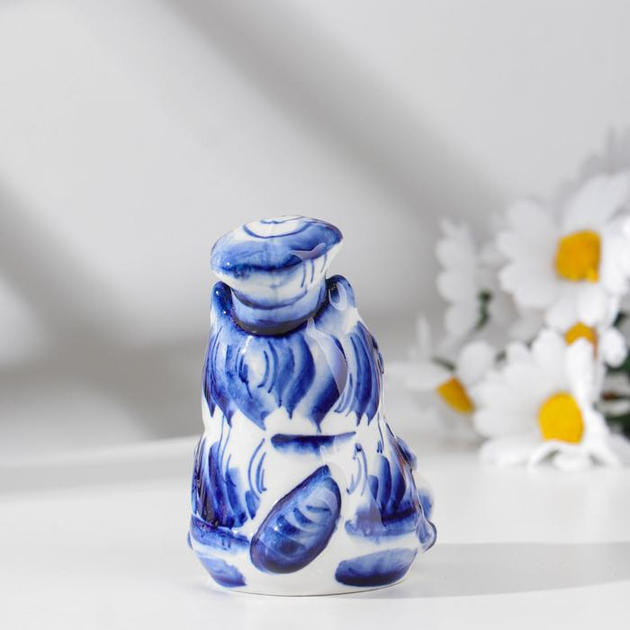 Сувенир «Кот повар», 5 см, гжель Сувенир «Кот повар», 5 см, гжель