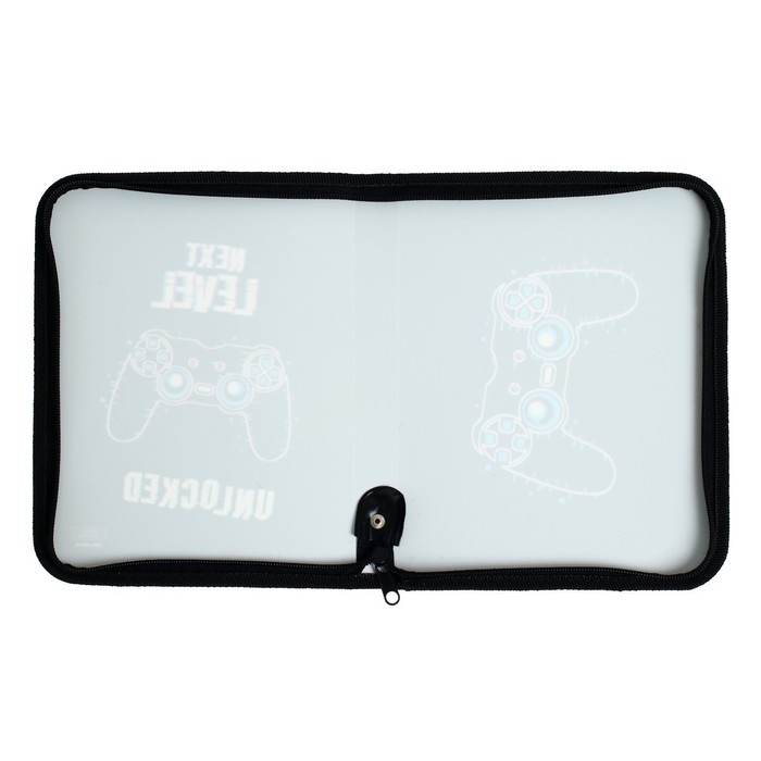 Папка для тетрадей А5, 180 х 230 х 25 мм, молния вокруг, пластиковая 0.5, ПМ-А5-04 Calligrata Папка для тетрадей А5, 180 х 230 х 25 мм, молния вокруг, пластиковая 0.5, ПМ-А5-04 Calligrata "Гейм"