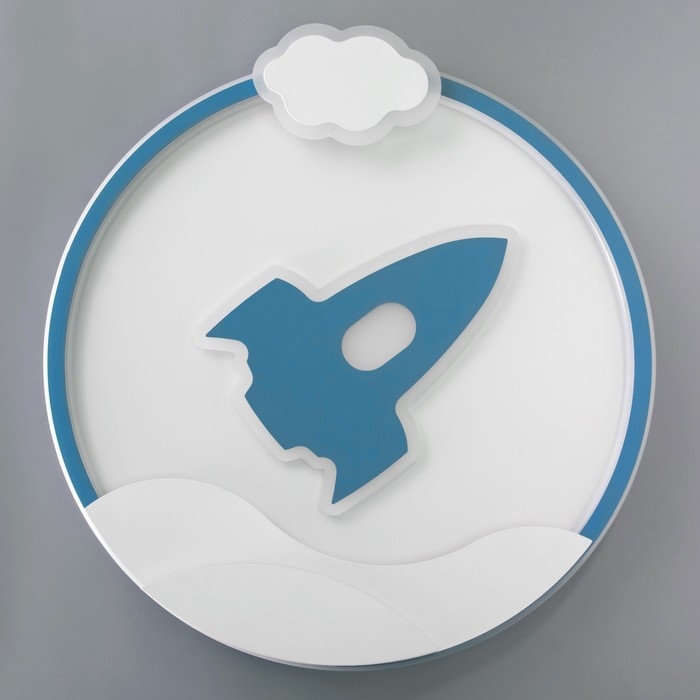 Люстра с ПДУ "Полет" LED 160Вт 3000-6000К бело-синий 50х53х5,5 см BayerLux