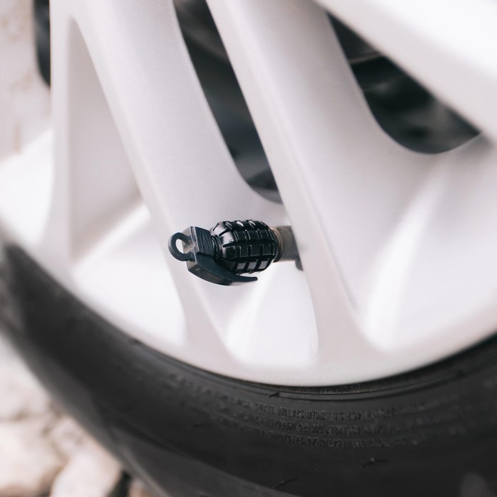 Колпачки на вентиль TORSO граната, чёрные, набор 4 шт. Колпачки на вентиль TORSO граната, чёрные, набор 4 шт.