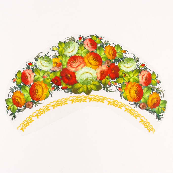 Термотрансфер «Жостовские цветы», набор 10 шт. Термотрансфер «Жостовские цветы», набор 10 шт.