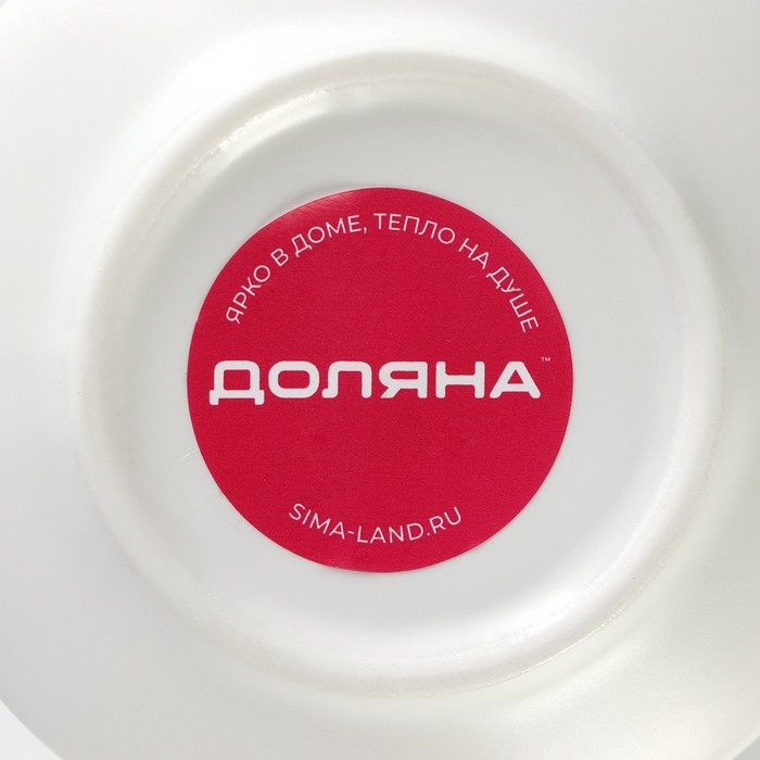 Чайная пара керамическая «Лист», 2 предмета: кружка с ложкой 180 мл, блюдце d=13,5 см, цвет белый Чайная пара керамическая «Лист», 2 предмета: кружка с ложкой 180 мл, блюдце d=13,5 см, цвет белый