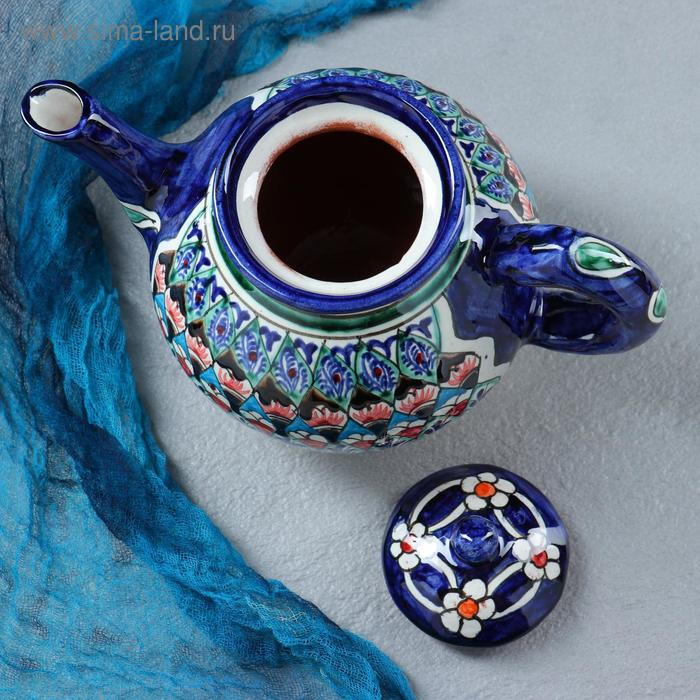 Чайник Риштанская Керамика Чайник Риштанская Керамика "Узоры", 1000 мл, микс
