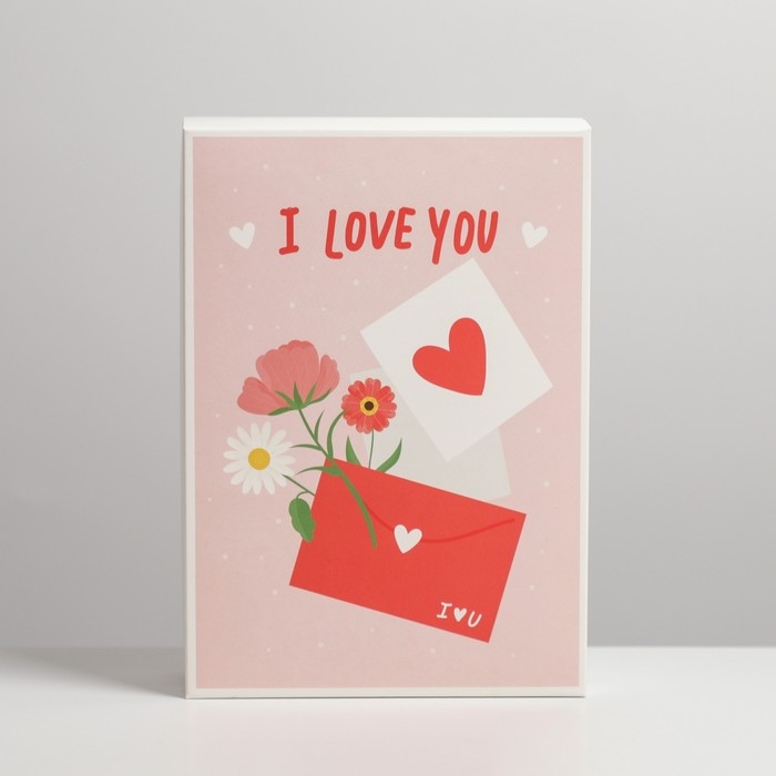 Коробка подарочная складная, упаковка, «Любовное письмо», 21 х 15 х 7 см Коробка подарочная складная, упаковка, «Любовное письмо», 21 х 15 х 7 см