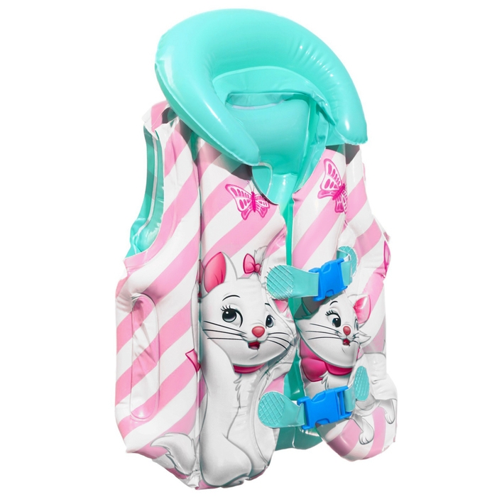 Жилет надувной «Кошечка Мари», для плавания, детский, цвет розовый