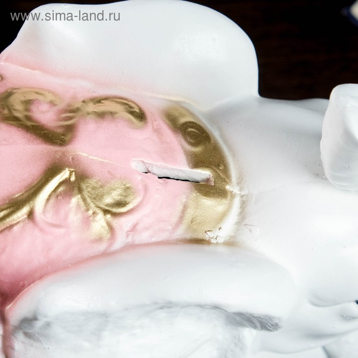 Копилка Копилка "Слон со слонёнком" золотой, 16х33х25см МИКС