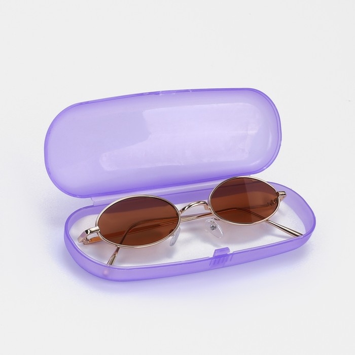 Футляр для очков на хлопушке, длина 16 см, цвет МИКС Футляр для очков на хлопушке, длина 16 см, цвет МИКС