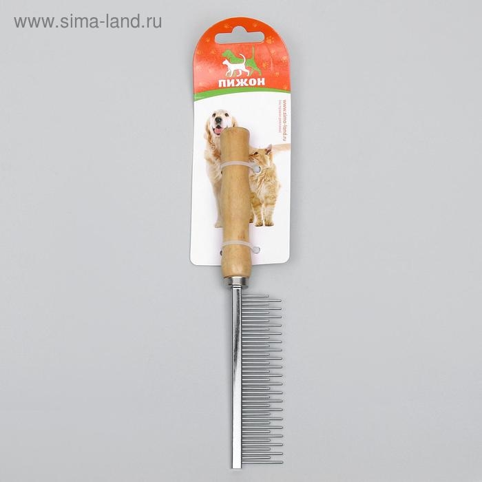 Расчёска-разнозуб Wood с деревянной ручкой, 20 х 3 см Расчёска-разнозуб Wood с деревянной ручкой, 20 х 3 см