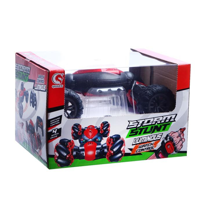 Машинка-перевёртыш HYPER SKIDDING с управлением жестами, цвет красный Машинка-перевёртыш HYPER SKIDDING с управлением жестами, цвет красный