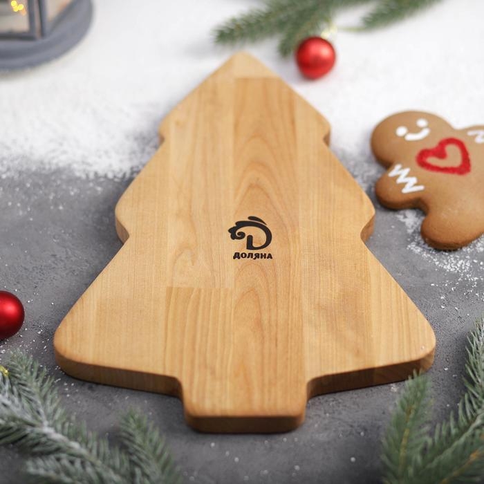 Менажница Доляна «Ёлка», 3 секции, 30х20х1,8 см, пропитана маслом, берёза Менажница Доляна «Ёлка», 3 секции, 30х20х1,8 см, пропитана маслом, берёза