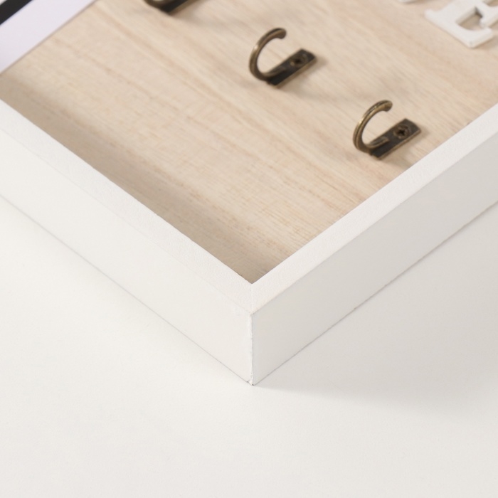 Крючки декоративные дерево с календарём Крючки декоративные дерево с календарём "Сердце с бантом" 30х20 см