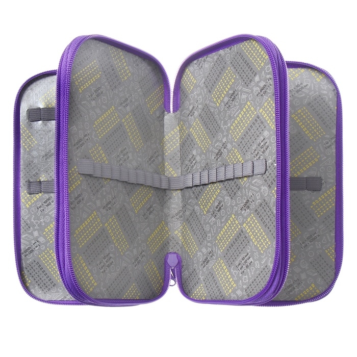 Пенал 3 секции, 125 х 205 х 55 мм, Calligrata 30П26/3  Пенал 3 секции, 125 х 205 х 55 мм, Calligrata 30П26/3 "Сиба", ламинированный картон