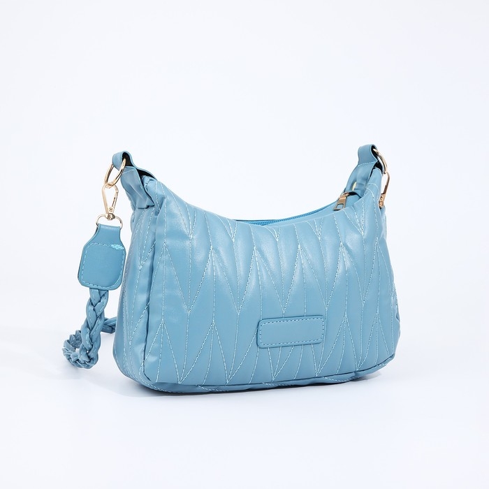 Сумка кросс-боди на молнии, цвет голубой Сумка кросс-боди на молнии, цвет голубой