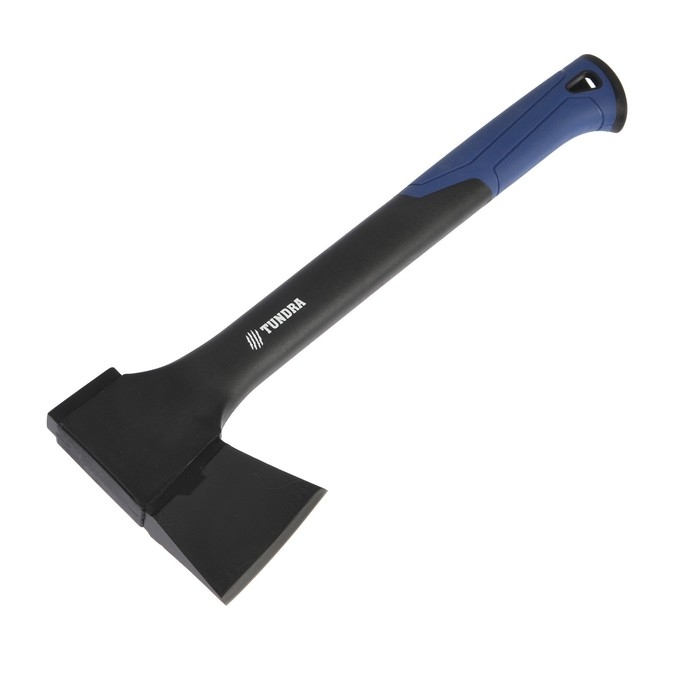 Топор универсальный ТУНДРА, 47-53 HRC, усиленное фиберглассовое топорище 450 мм, 600/840 г Топор универсальный ТУНДРА, 47-53 HRC, усиленное фиберглассовое топорище 450 мм, 600/840 г