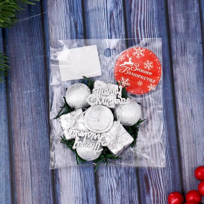 Подсвечник на одну свечу Подсвечник на одну свечу "Подарок" отв d-2 см, серебро