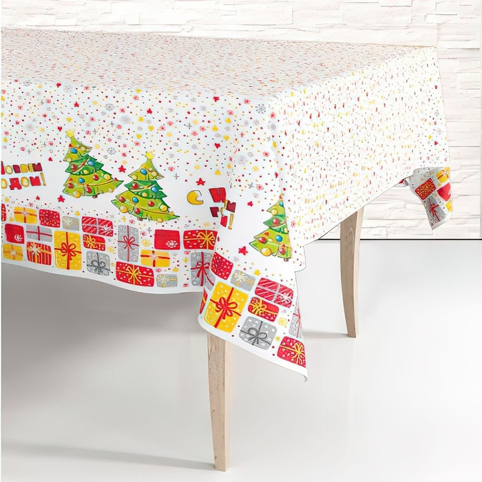 Скатерть &laquo;Карусель подарков&raquo;, 120 &times; 180 см