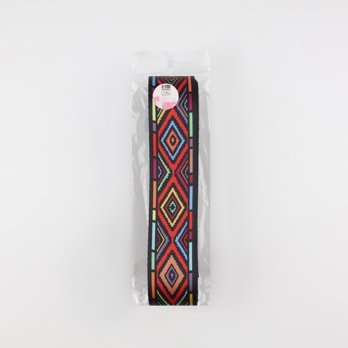 Стропа ременная, 38 мм, 3 ± 0,1 м, цвет цветные ромбы Стропа ременная, 38 мм, 3 ± 0,1 м, цвет цветные ромбы