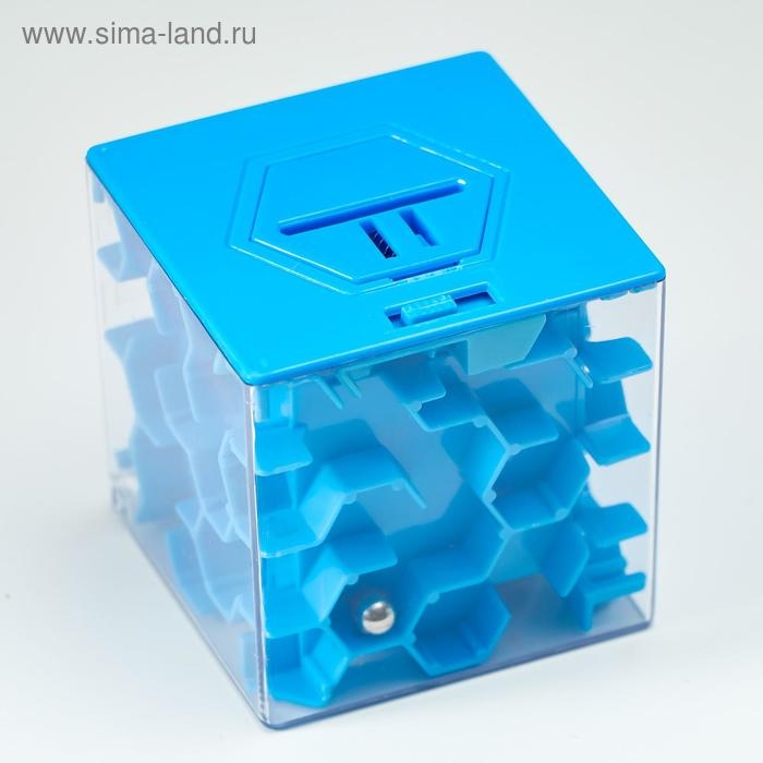 Копилка пластик Копилка пластик "Лабиринт" МИКС 6,7х6,7х6,5 см